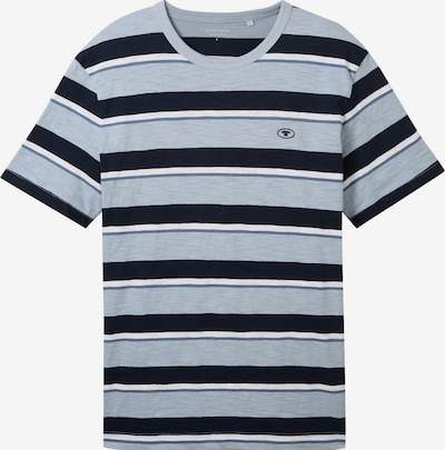 TOM TAILOR T-shirt i ljusblå / mörkblå / vit, Produktvy