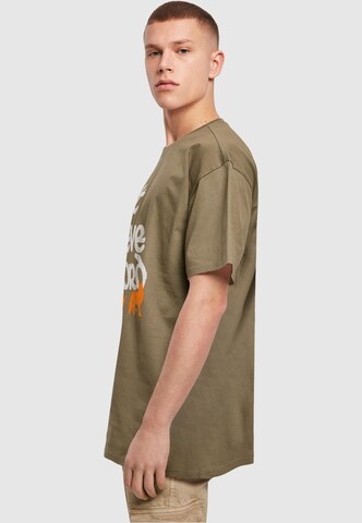 Merchcode Shirt 'Thin Lizzy - Dont Believe A Word Fox' in Groen