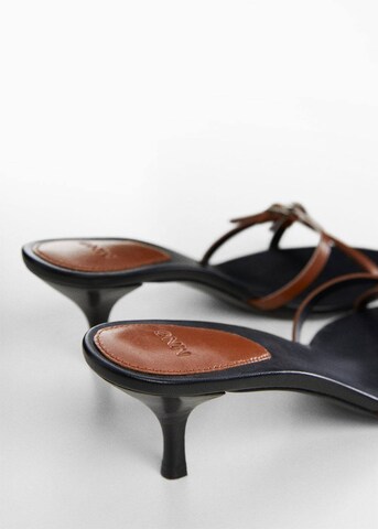 MANGO Mules 'Monka' in Brown
