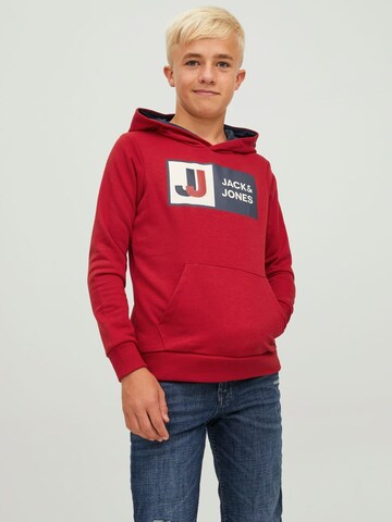 Jack & Jones Junior Sweatshirt 'Logan' in Rood: voorkant