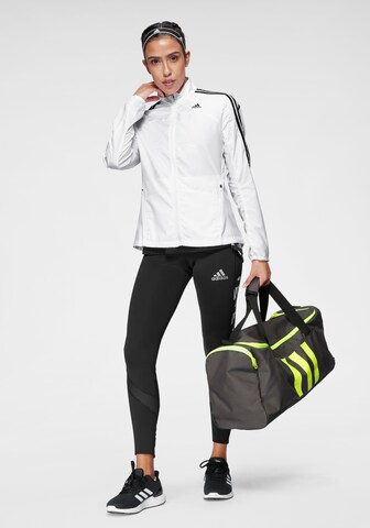 ADIDAS SPORTSWEAR Αθλητικό μπουφάν 'Marathon 3-Stripes' σε λευκό