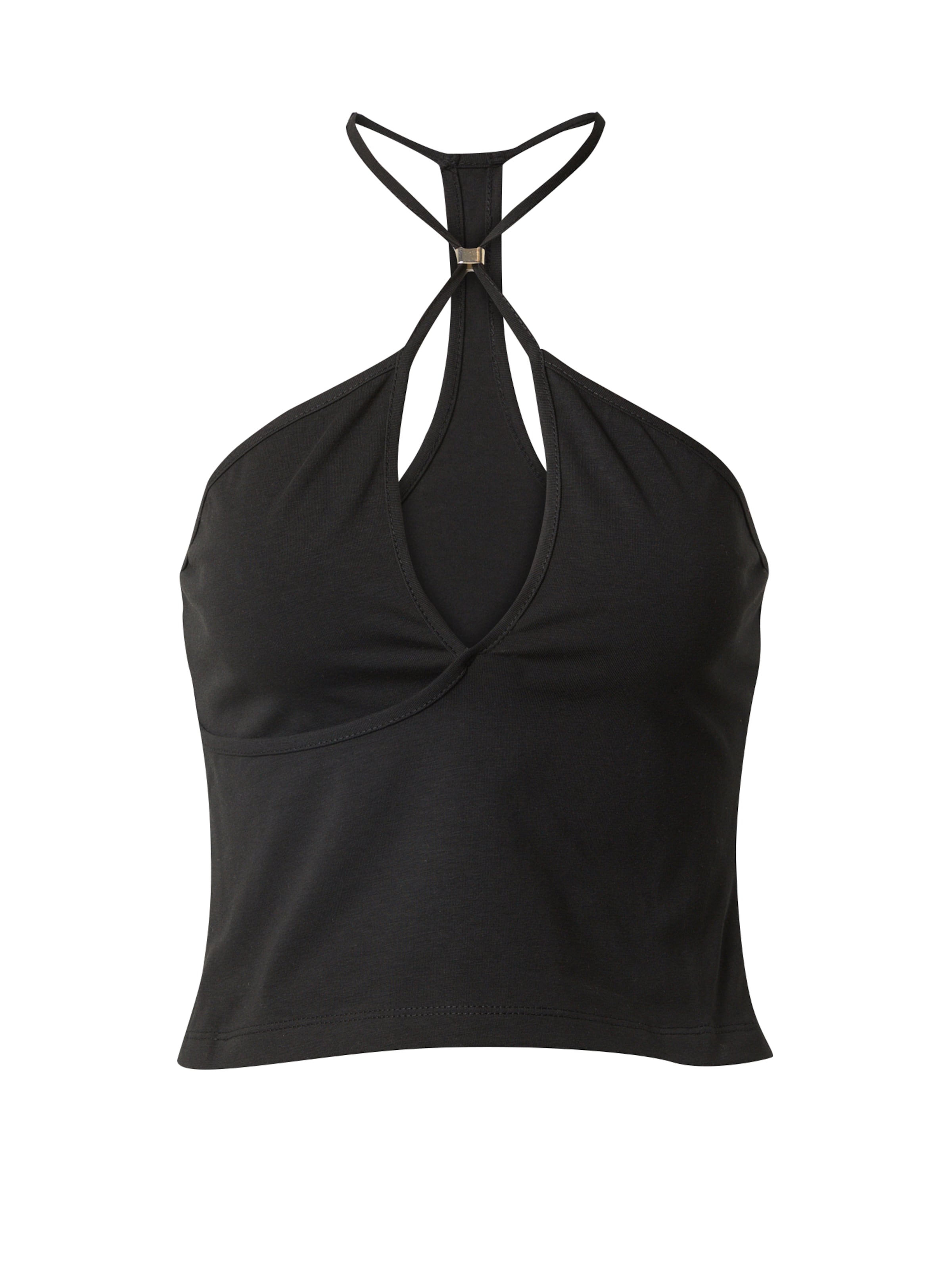 RÆRE by Lorena Rae Top 'Delia' in Schwarz: Vorderseite