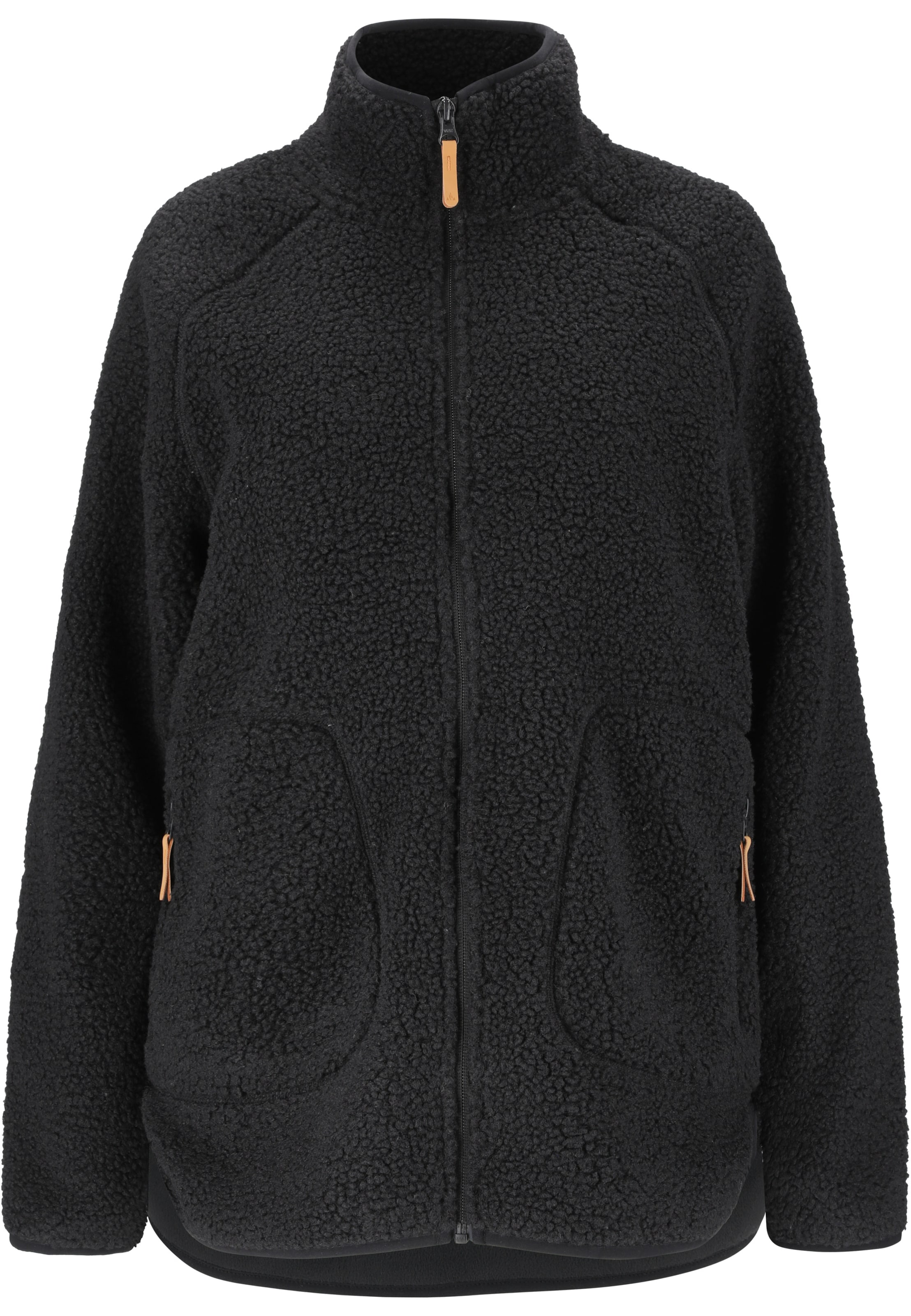 Whistler Fleece jas 'Pioneer' in Zwart: voorkant