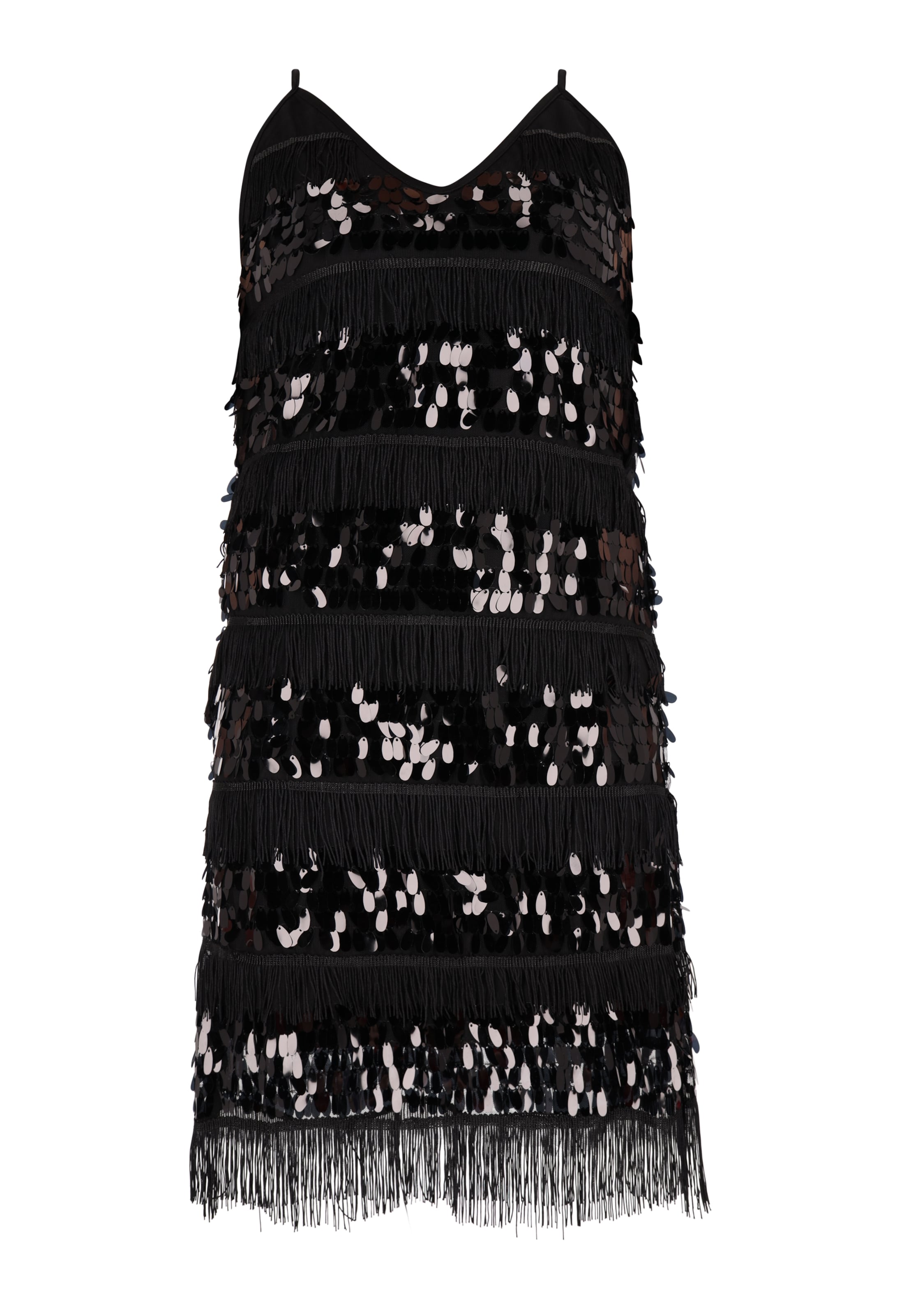 melns NAEMI Kokteiļkleita: no priekšpuses