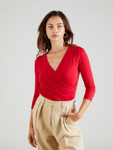 Lauren Ralph Lauren - Camisa 'ALAYJA' em vermelho: frente