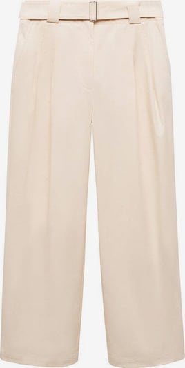 MANGO Kalhoty se sklady v pase 'Myriam' - světle béžová, Produkt