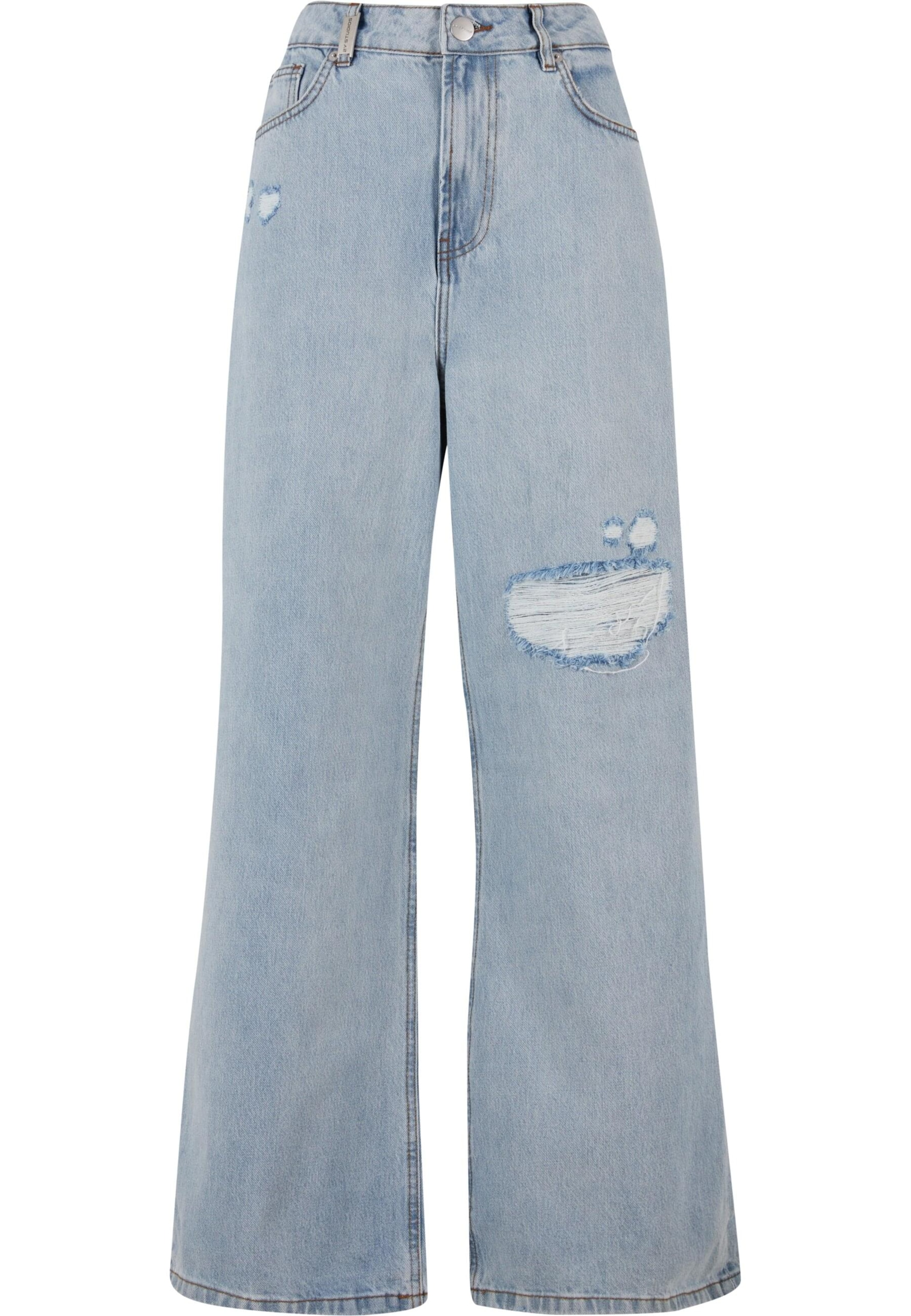 2Y Studios Wide leg Τζιν 'Diala' σε μπλε: μπροστά