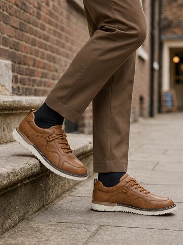 ALLTHEMEN Lace-Up Shoes 'Tritt' in Brown