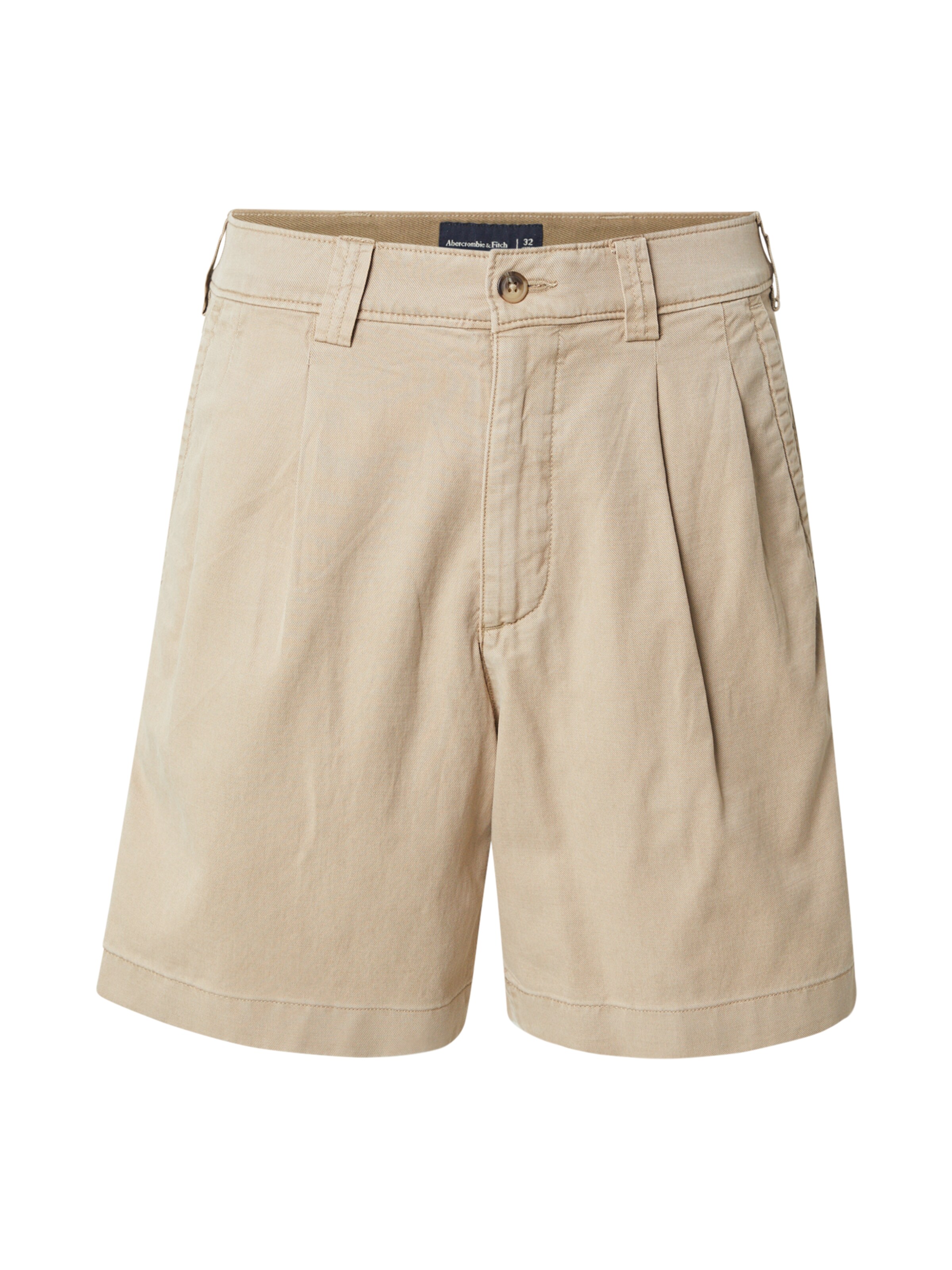 Abercrombie & Fitch Élére vasalt nadrágok - barna: elől