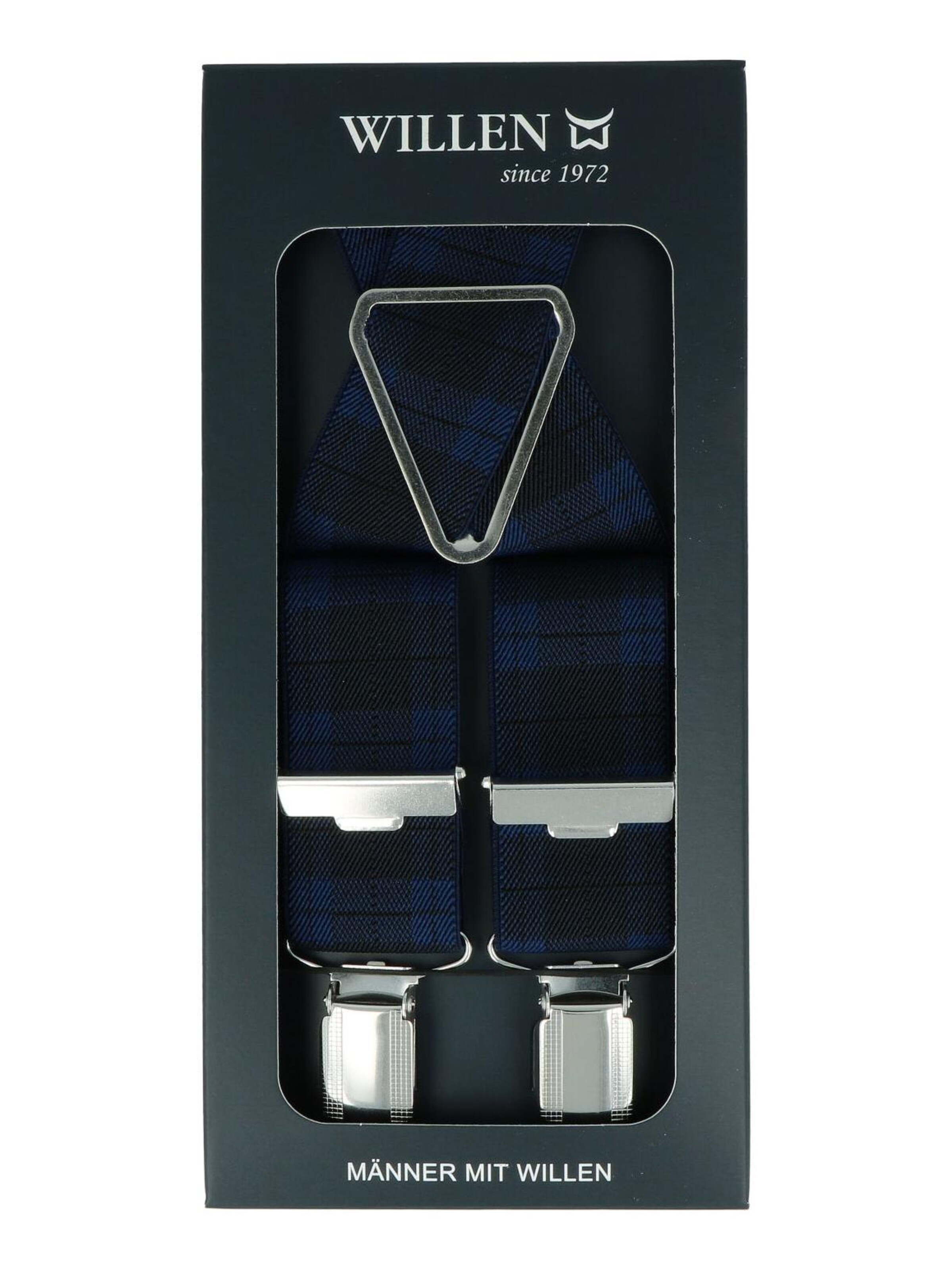 WILLEN Suspenders 'Karo' in Blue