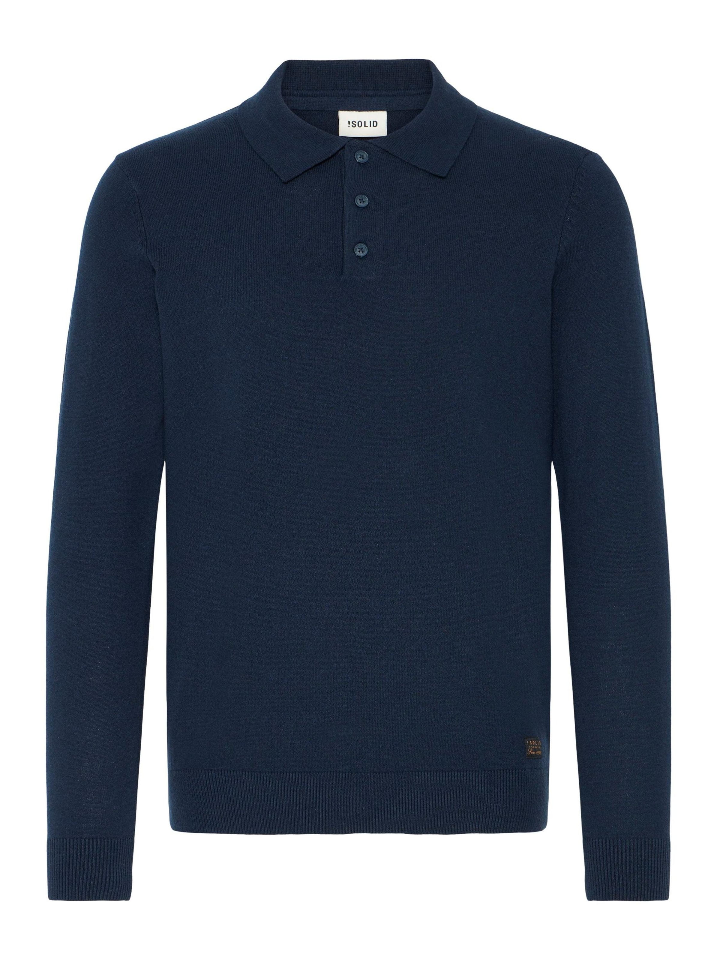 !Solid Trui ' SDAKEL ' in Blauw: voorkant