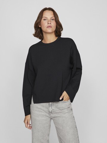 VILA Sweatshirt in Black: front