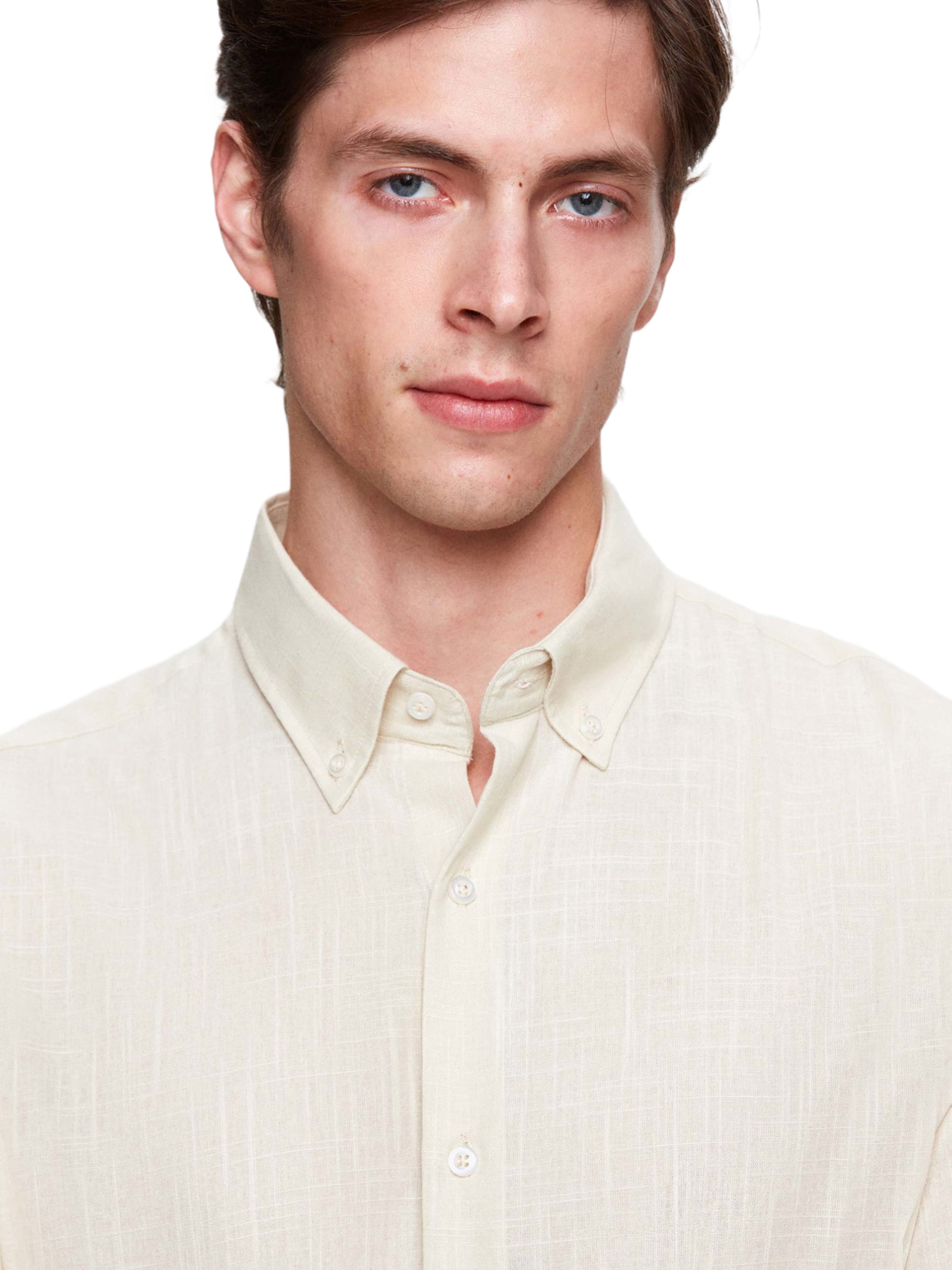 D’S Damat Regular fit Button Up Shirt in Beige