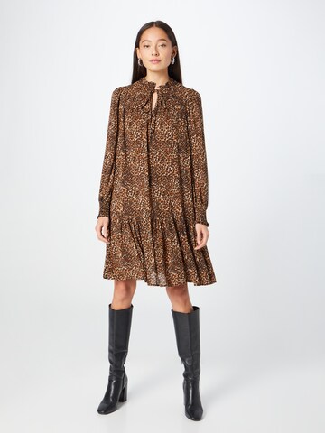 Freequent Shirt Dress 'ADNEY' in Brown: front