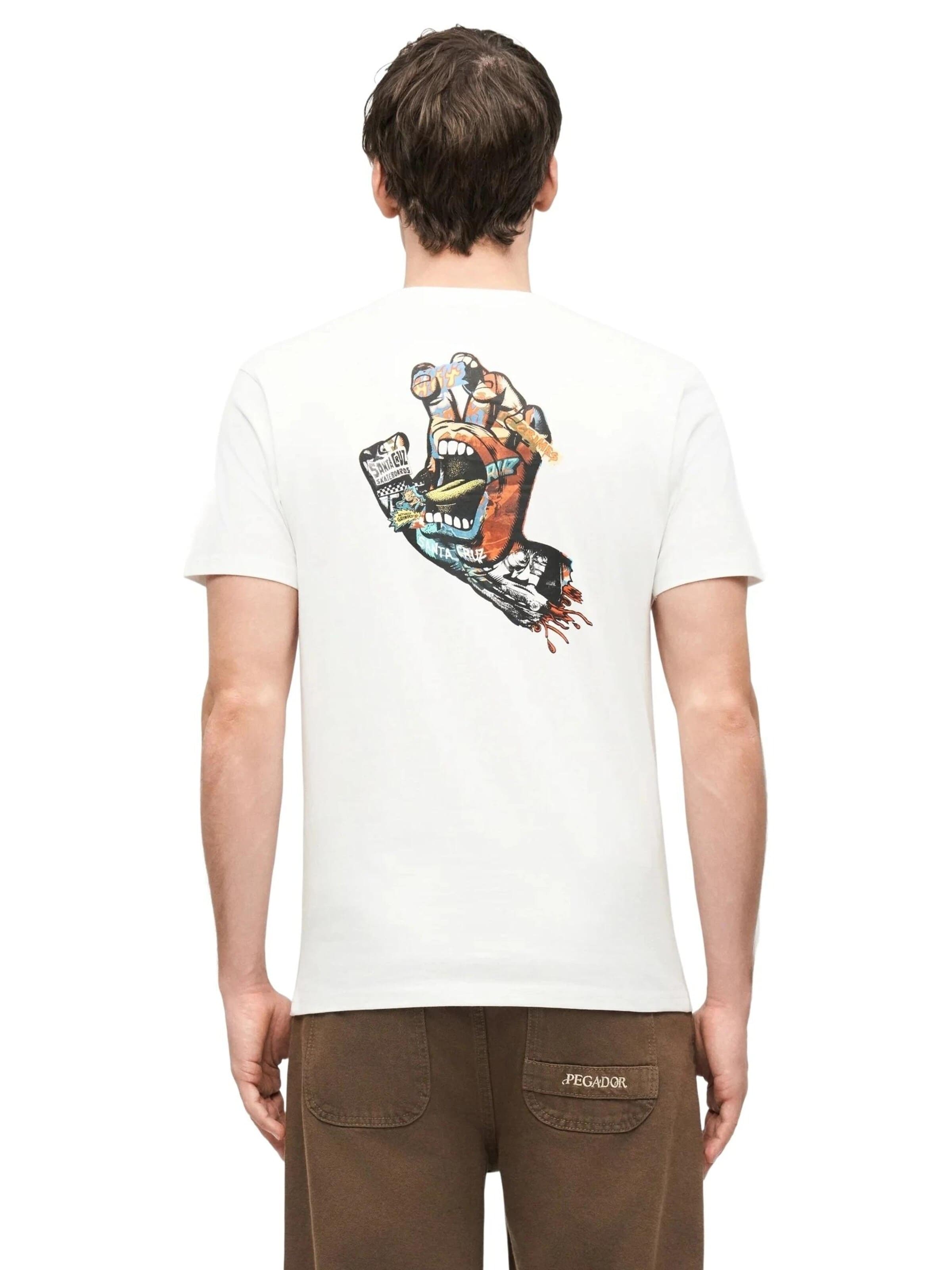Santa Cruz - Camisa 'Camiseta santa cruz blanca collage hand tee' em branco: frente