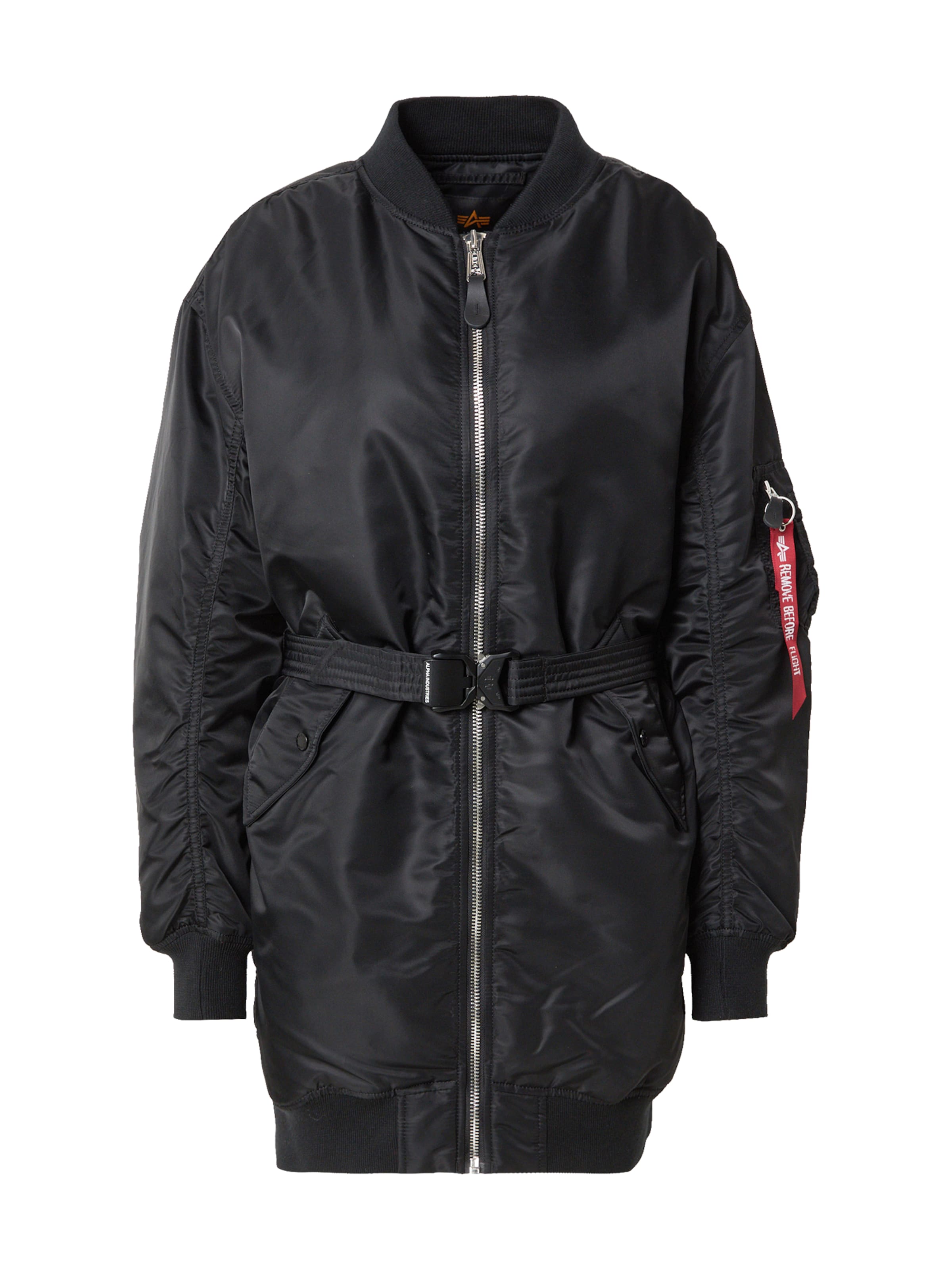 Manteau mi-saison 'MA-1' ALPHA INDUSTRIES en noir : devant