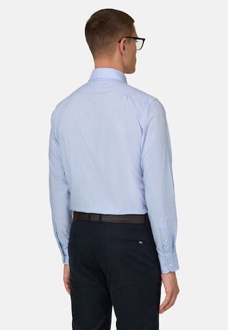 Coupe regular Chemise Boggi Milano en bleu