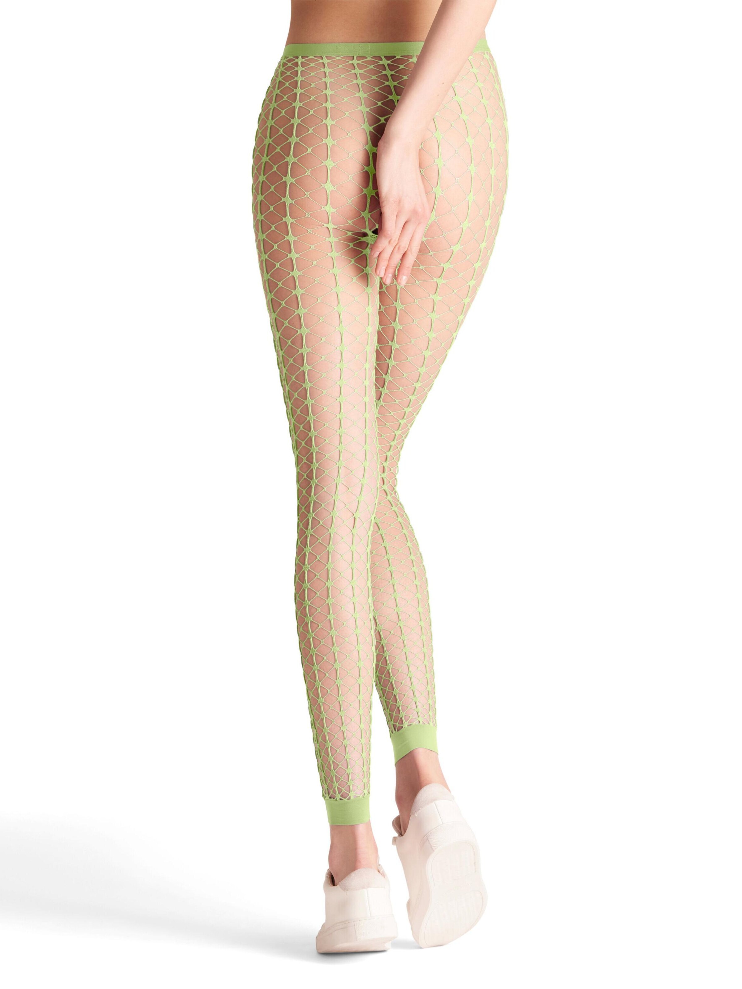 FALKE Slimfit Leggings 'Paradise Net'‌‌‌‌‌‌ in Gelb