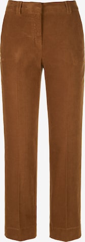 DAY.LIKE Regular Pleated Pants in Brown: front