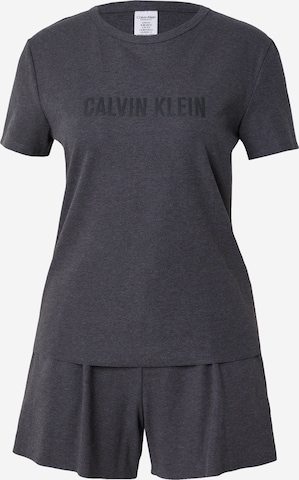 Calvin Klein Underwear - Pijama de pantalón corto 'Intense Power' en gris: frente