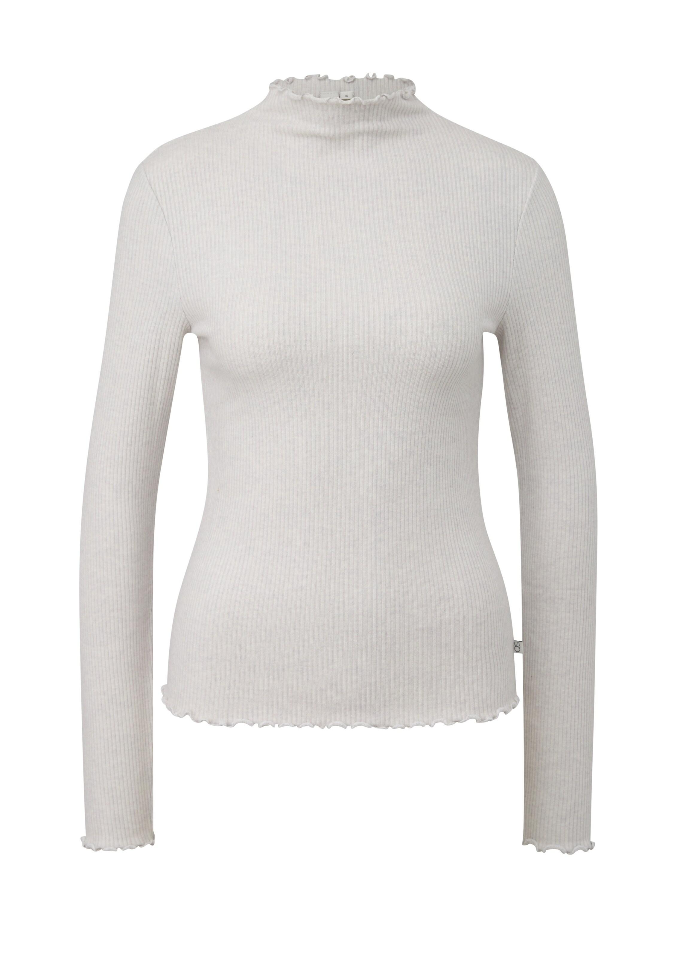 QS T-shirt en L en blanc cassé, Vue avec produit