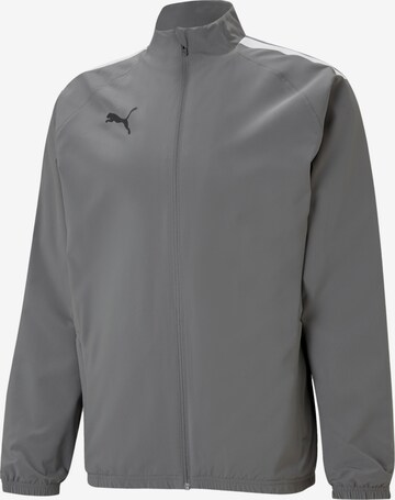 PUMA Athletic Jacket in Grey: front