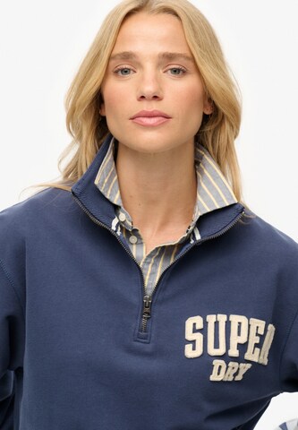 Superdry Sweatshirt 'Athletic Essentials' in Blauw