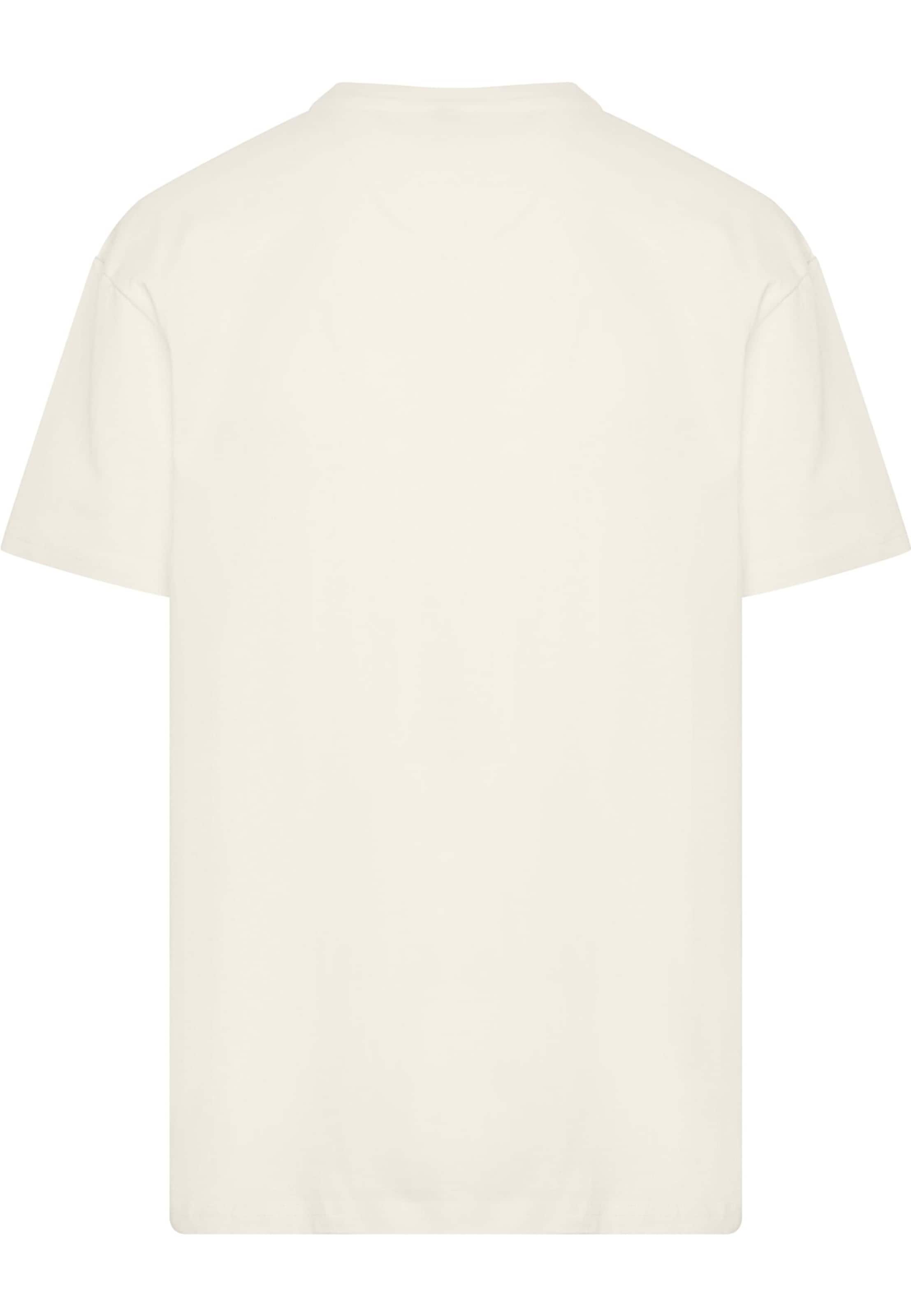 Merchcode Shirt 'Rick and Morty - Rest and Ricklaxation' in Beige