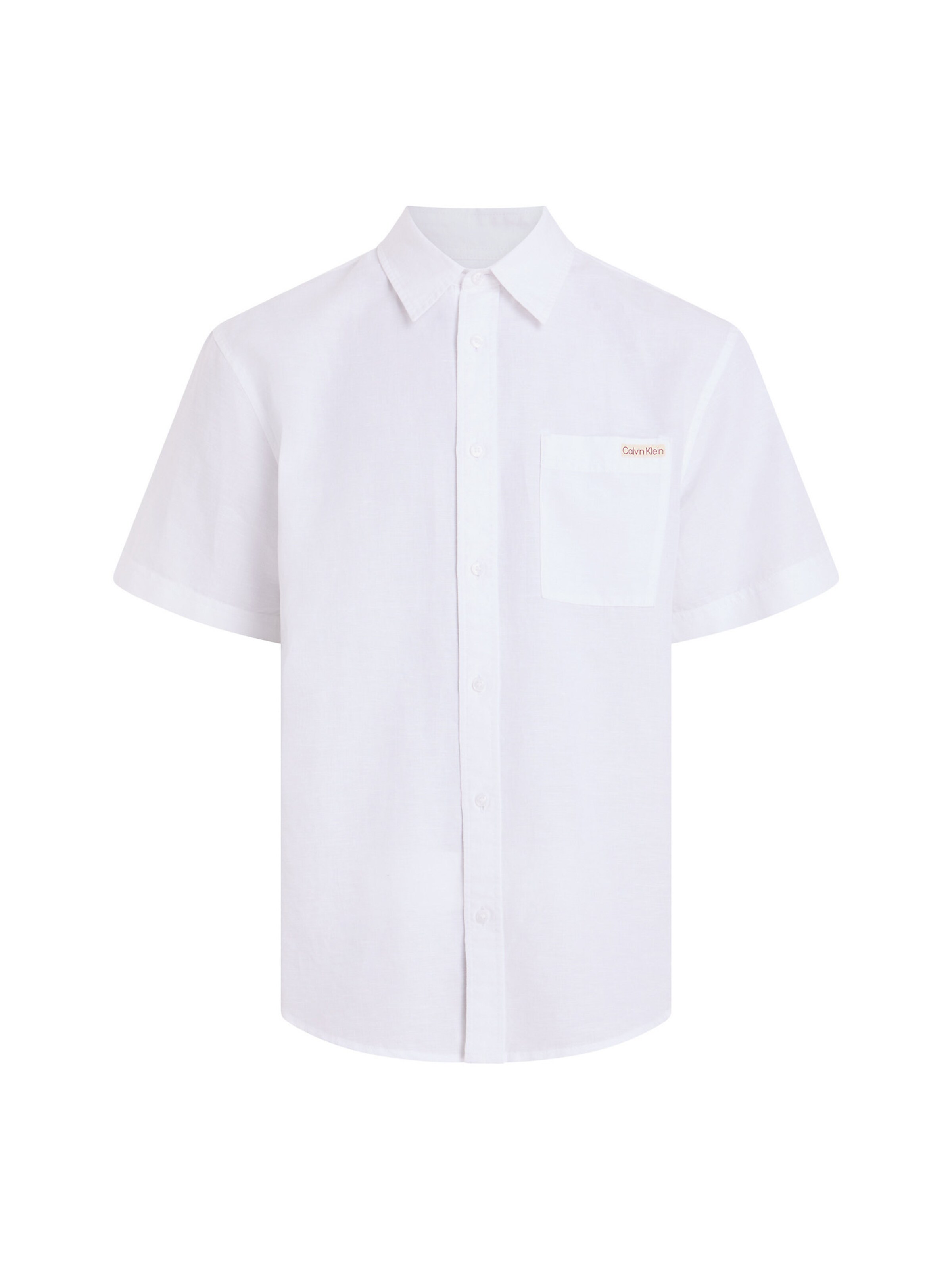 Calvin Klein Jeans Regular fit Button Up Shirt in White: front