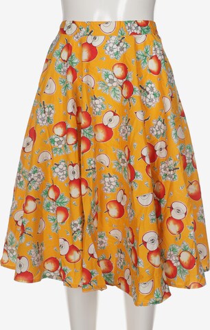 Hell Bunny Skirt in M in Yellow: front