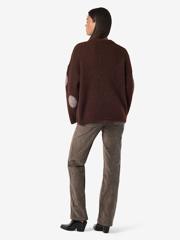 Pull-over oversize 'SUTTON ' Noisy may en marron