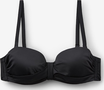 CALZEDONIA Bandeau Bikinitop 'Premium Sculpt' in Schwarz: Vorderseite