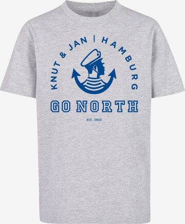 F4NT4STIC Shirt in Grey: front