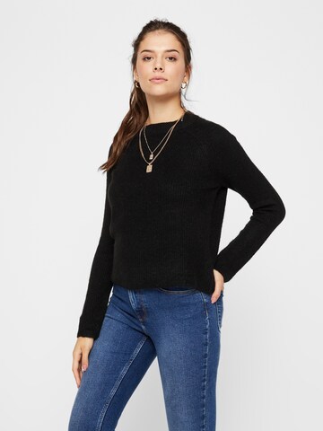 PIECES Sweater 'Ellen' in Black: front