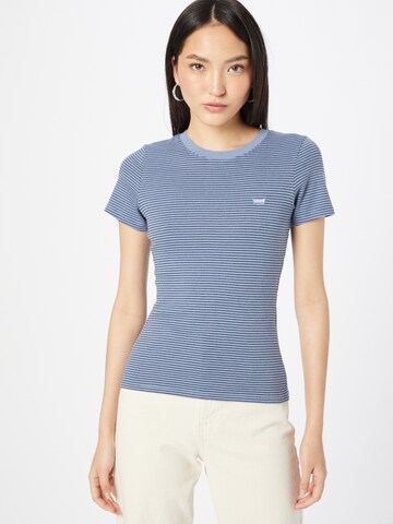 LEVI'S ®Majica 'SS Rib Baby Tee' - plava boja: prednji dio