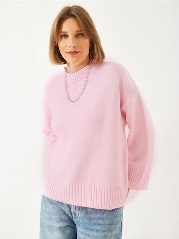 Bianco Lucci Oversized trui in Roze