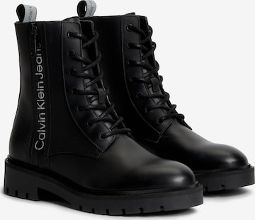 Calvin Klein Jeans - Botines con cordones en negro