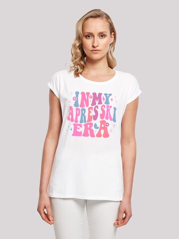 F4NT4STIC Shirt 'In My Apres Ski Era' in Wit: voorkant