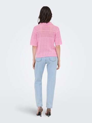 JDY Knit Cardigan 'JDYRobin' in Pink