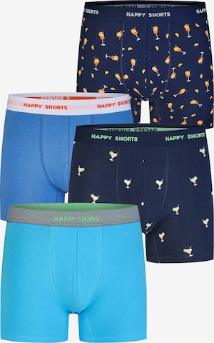 Happy Shorts - Boxers ' Fan Print Sets ' em azul: frente