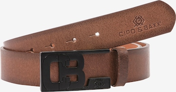 CIPO & BAXX Belt in Brown: front