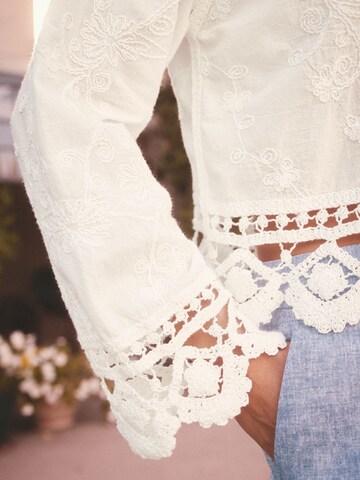 Next Blus i vit