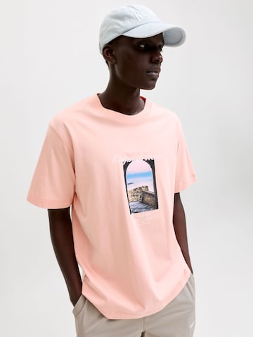 JACK & JONES Shirt 'JORNorrebro' in Roze