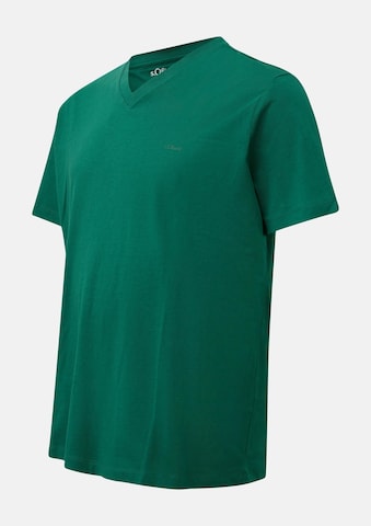 T-Shirt s.Oliver Men Big Sizes en vert : devant