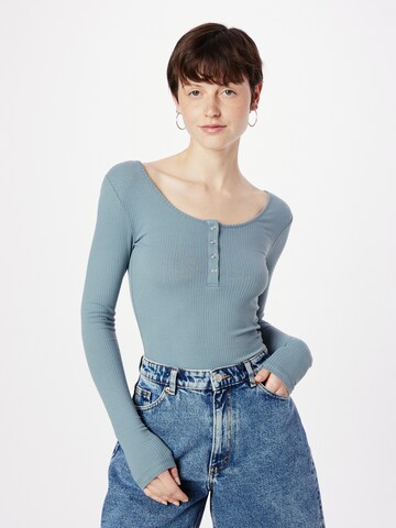 PIECES Shirt 'KITTE' in Blue: front