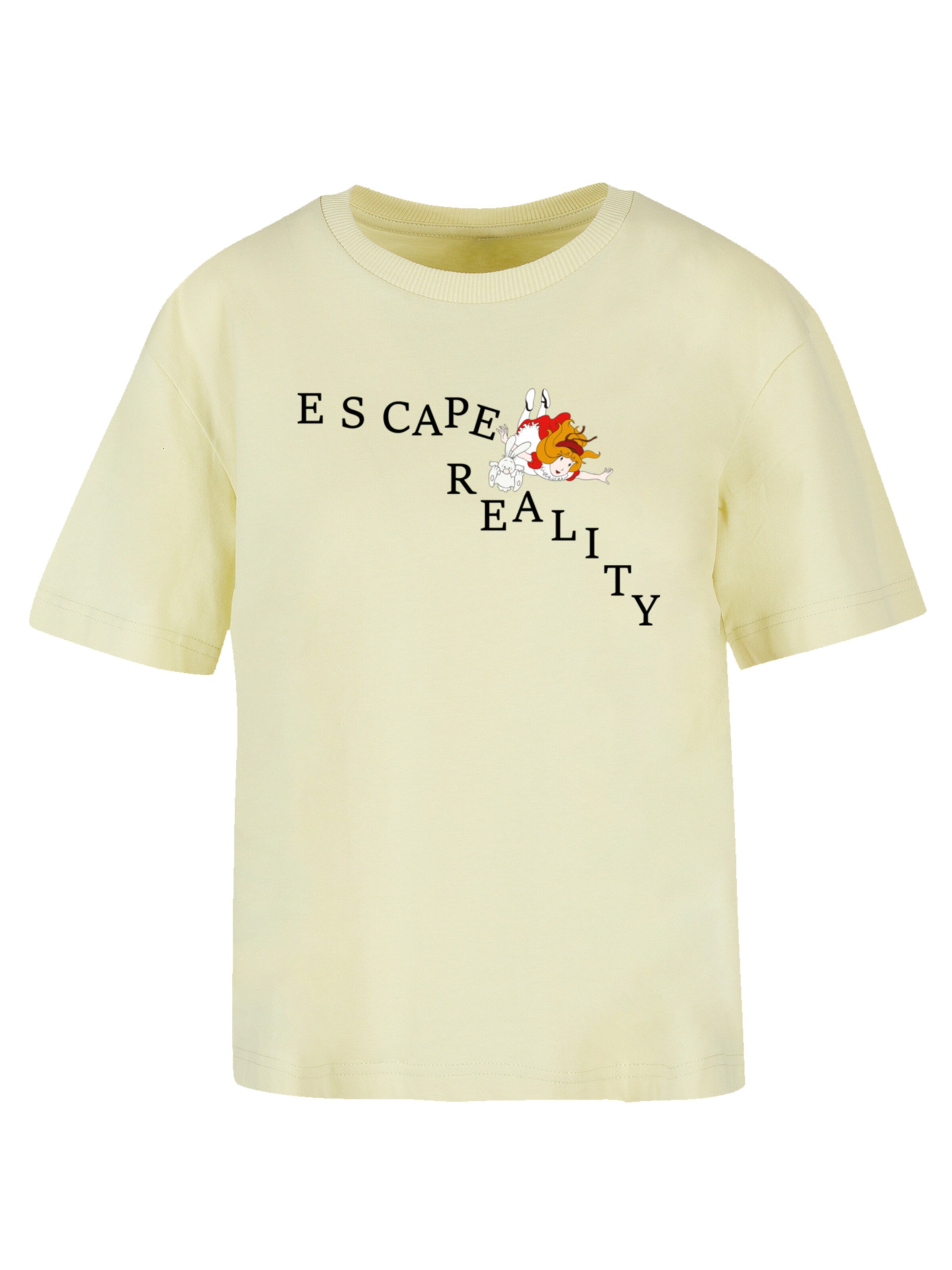 F4NT4STIC Shirt in Geel: voorkant