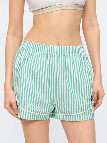 Calvin Klein Underwear Pizsama nadrágok - zöld: elől