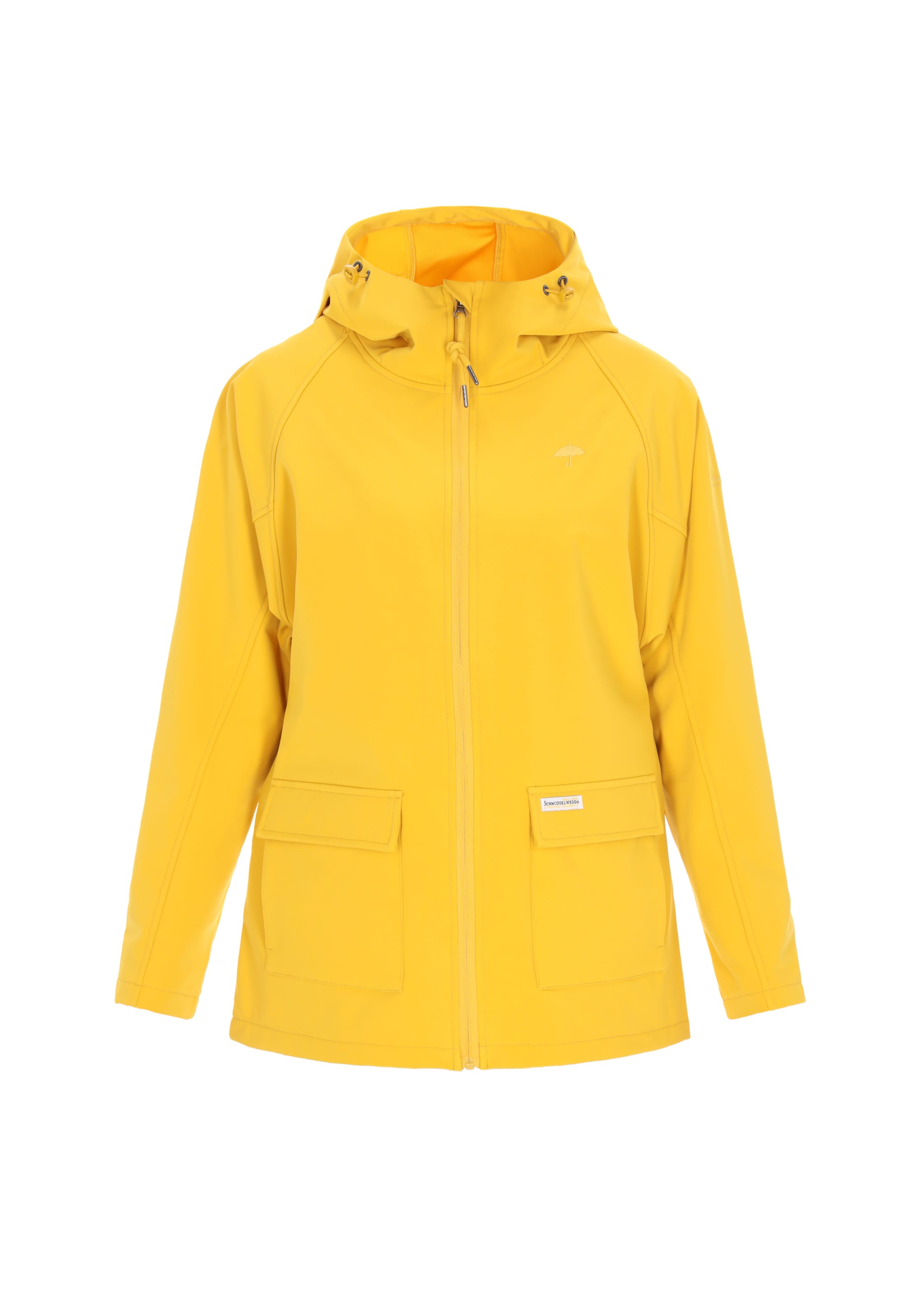 Schmuddelwedda Functionele jas in Geel: voorkant