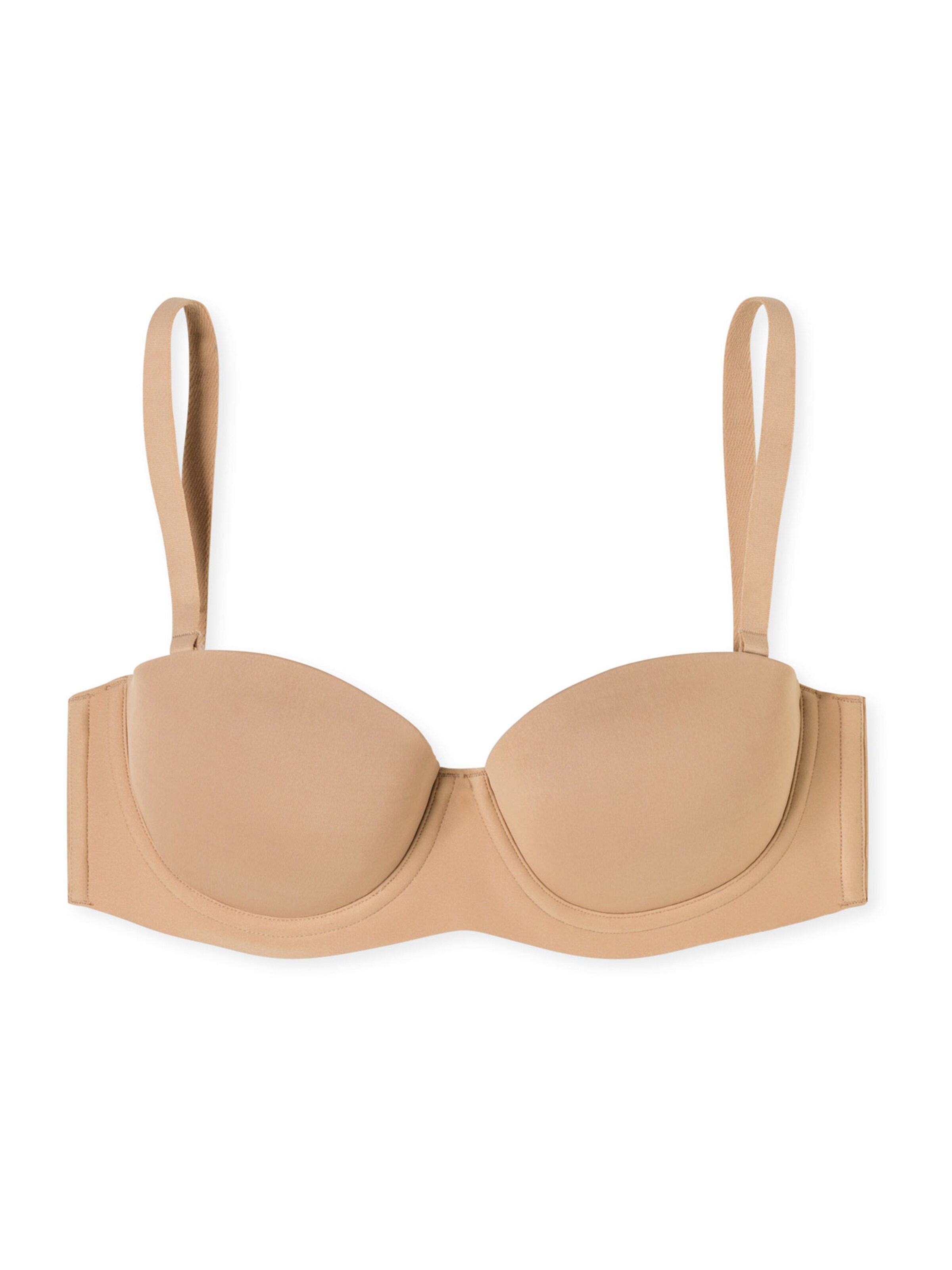 Bandeau Soutien-gorge ' Bandeau mit Schale - Unique Micro ' SCHIESSER en beige : devant