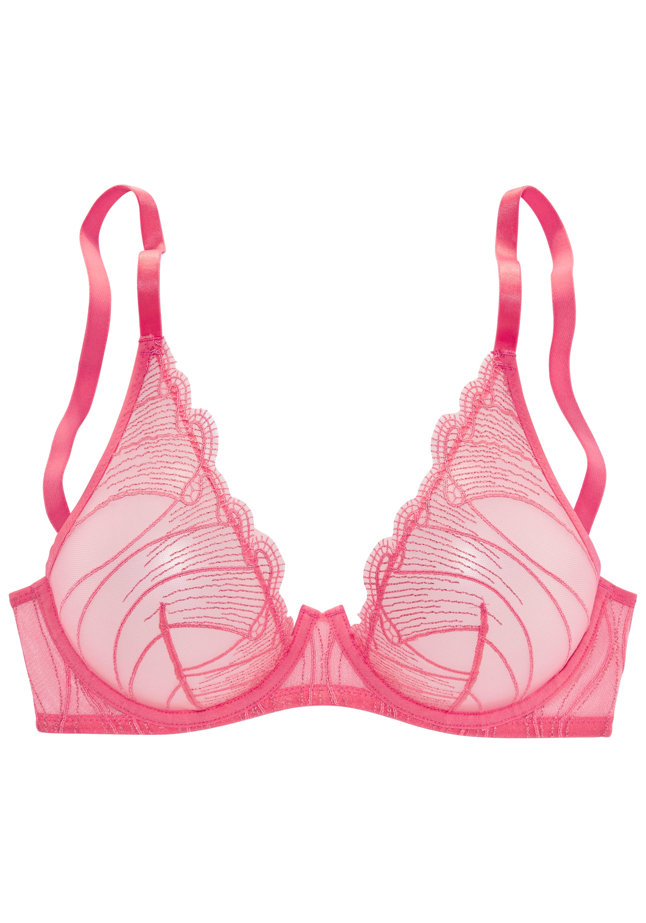 rozā LASCANA Trijstūra formas Krūšturis: no priekšpuses